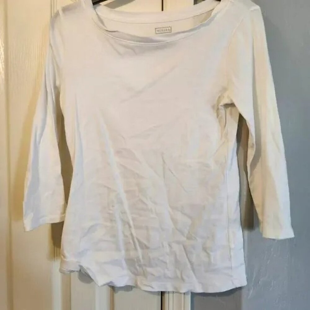 Merona Ribbed 3/4 sleeve top tshirt